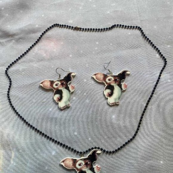 GIZMO GREMLINS NECKLACE AND EARRINGS - Picture 1 of 1